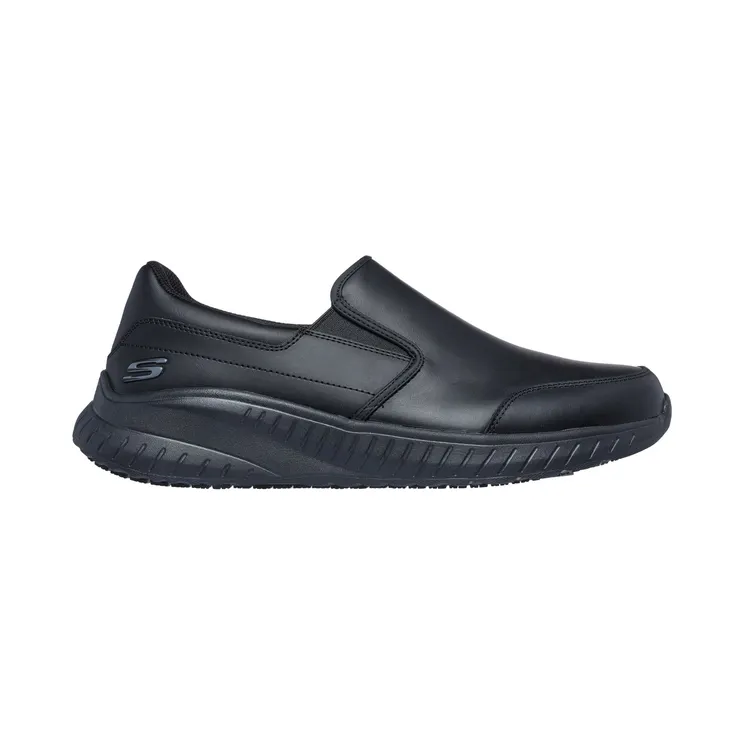 Skechers Work Slip-Resistant Relaxed Fit Squad Chaos – Rockrath “Black” (200292ECBLK)