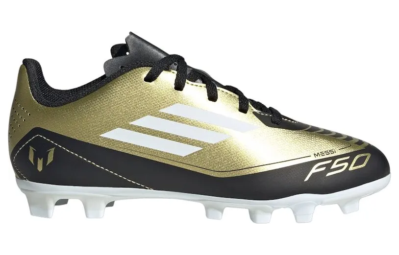 adidas F50 Club Flexible Ground Messi Gold Metallic Cloud White Core Black (IG9319)