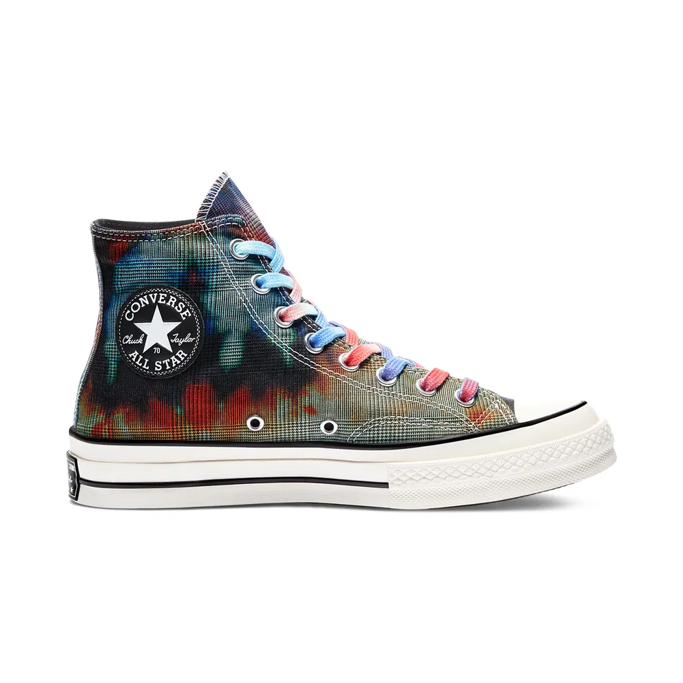 Converse Chuck Taylor All-Star 70s Hi Tie Dye Plaid Mint/Cactus Flower-Dewberry (168752C)