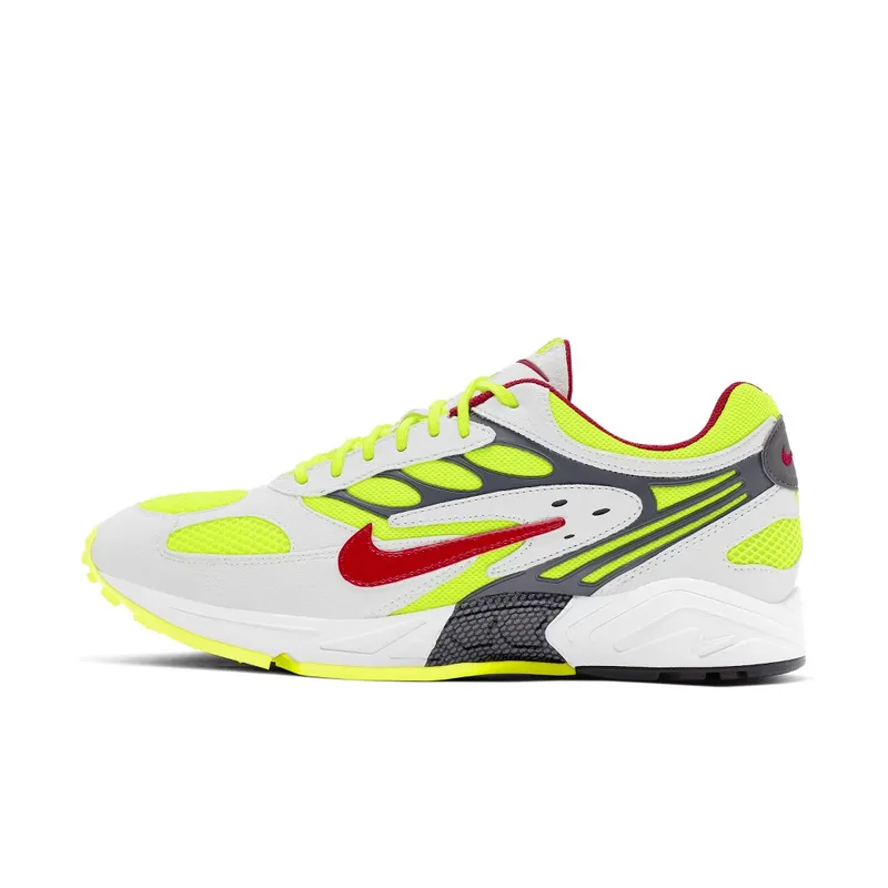 Nike  Air Ghost Racer White Atom Red Neon Yellow White/Atom Red-Neon Yellow-Dark Grey-Gym Red (AT5410-100)