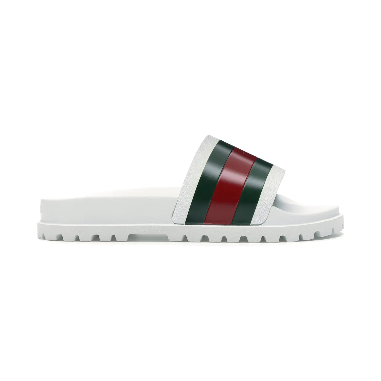 Gucci Web Slide Sandal White