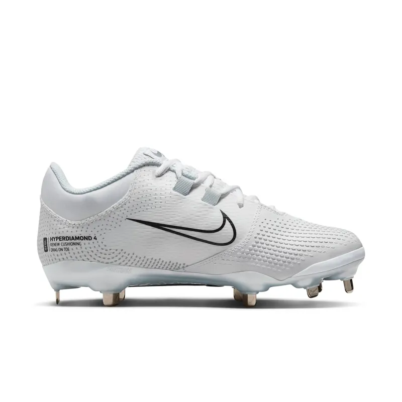 Nike Hyperdiamond 4 Pro Softball Cleats “WHITE BLACK” (CZ5920-102)