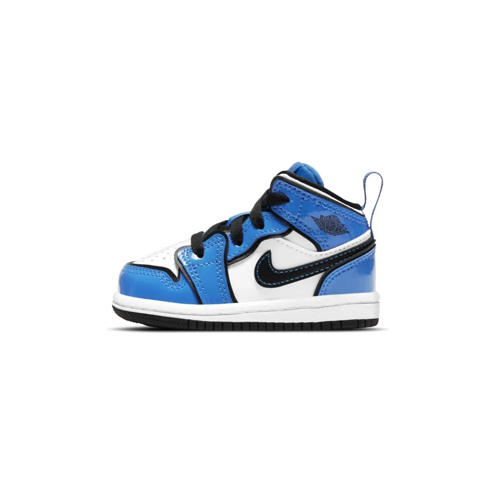 Jordan 1 Mid Signal Blue (TD) Signal Blue/White-Black (BQ6933-402)