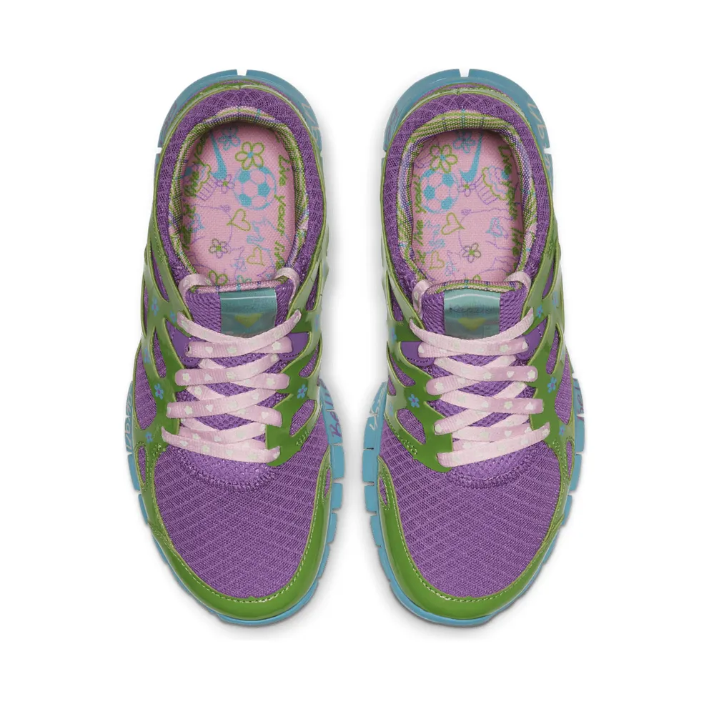 Nike Free Run+ 2 Doernbecher Mackenzie Short 2019 (W) Violet Pop/Turquoise Blue-Green Apple-Prism Pink (437527-543)