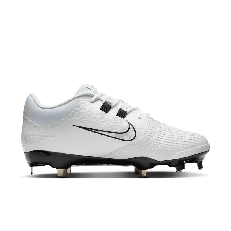 Nike Hyperdiamond 4 Pro White Black Wolf Grey (FZ0922-101)