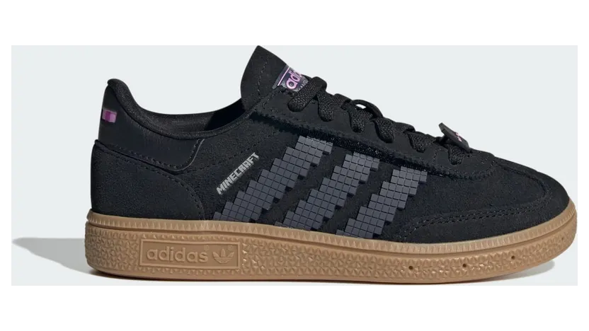 Adidas Handball Spezial Comfort Closure Elastic Laces Minecraft Kids Core Black / Grey / Gum (JP7996)