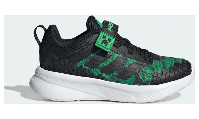 ADIDAS MINECRAFT FORTARUN 4.0 KINDERSCHOENEN Core Black / Core Black / Cloud White (JR1943)