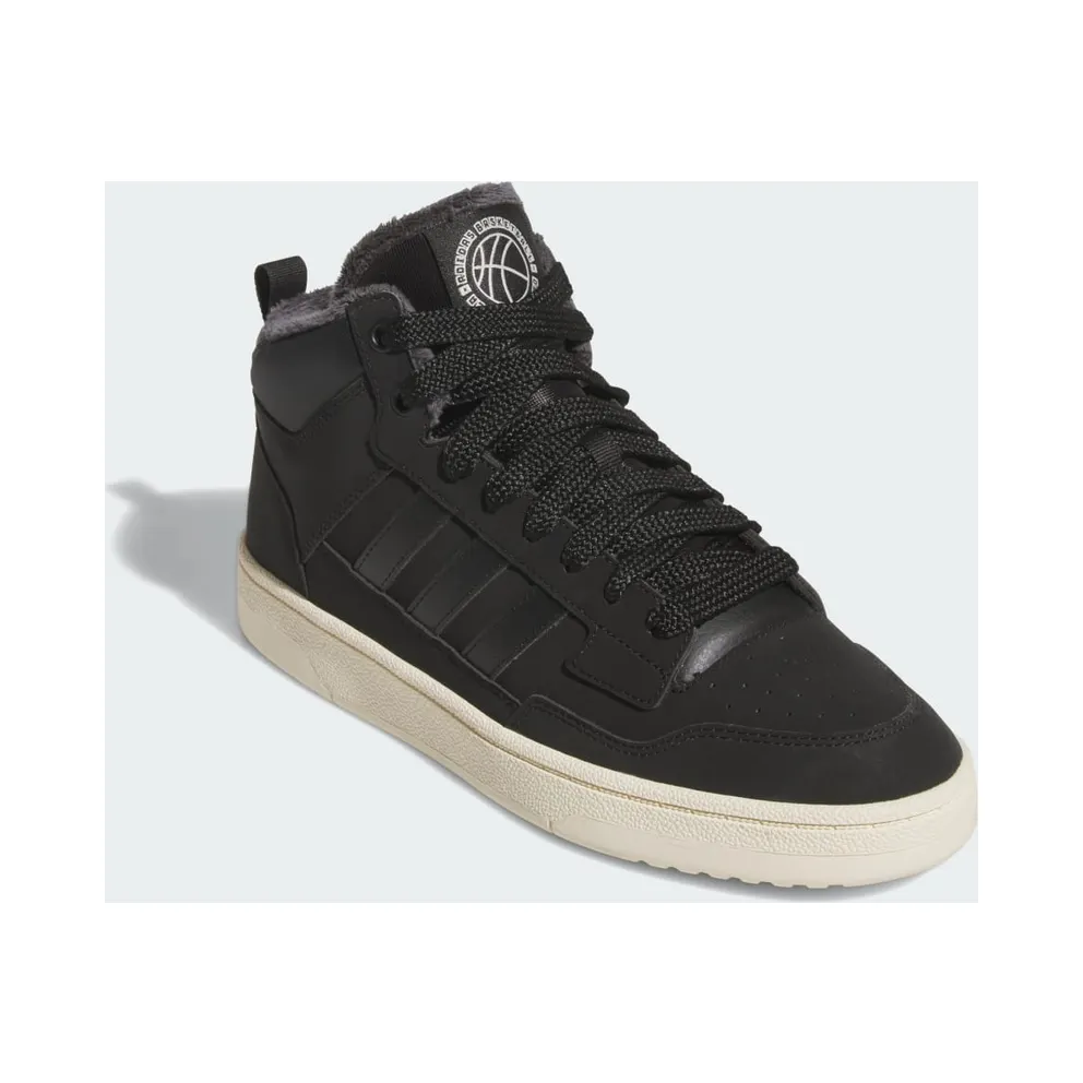 Adidas Rapid Court Mid Winterized Core Black / Carbon / Cream White (JR1026)