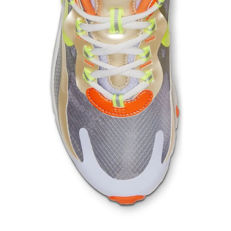 Nike Air Max 270 React Desert Ore Volt Orange (W) White/Platinum-Volt-Desert Ore-Orange (CQ0210-101)
