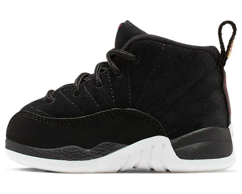 Air Jordan 12 Retro TD ‘Reverse Taxi’ Black/Black/White/Taxi (850000-017)