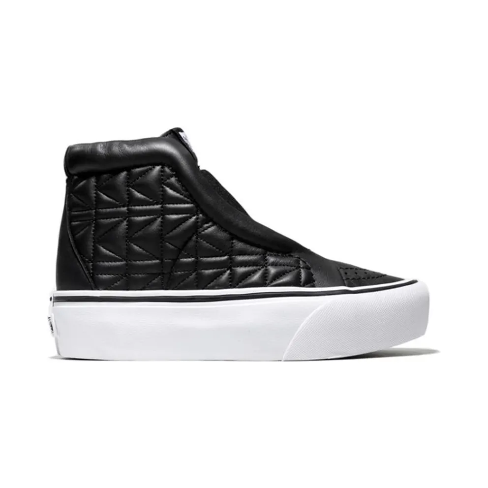 Vans Sk8-Hi Laceless Platform Karl Lagerfeld Quilt Black Black/White (VN0A3DQ7OEL)