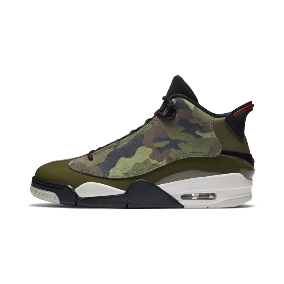 Jordan Dub Zero Camo Medium Olive/Black-Light Bone-Gym Red (311046-200)