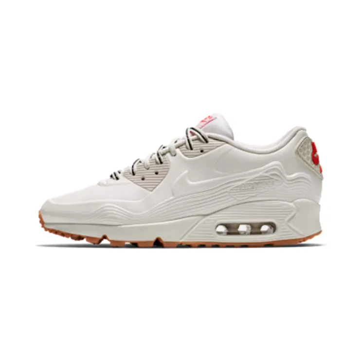 Nike Air Max 90 VT Tokyo (W) “White / Light Beige Chalk / Velvet Brown” (813153-100)