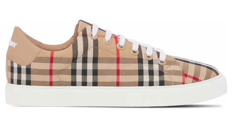 Burberry Check and Leather “Neutrals/Black” (8049777 LF TRN NEW A7026)