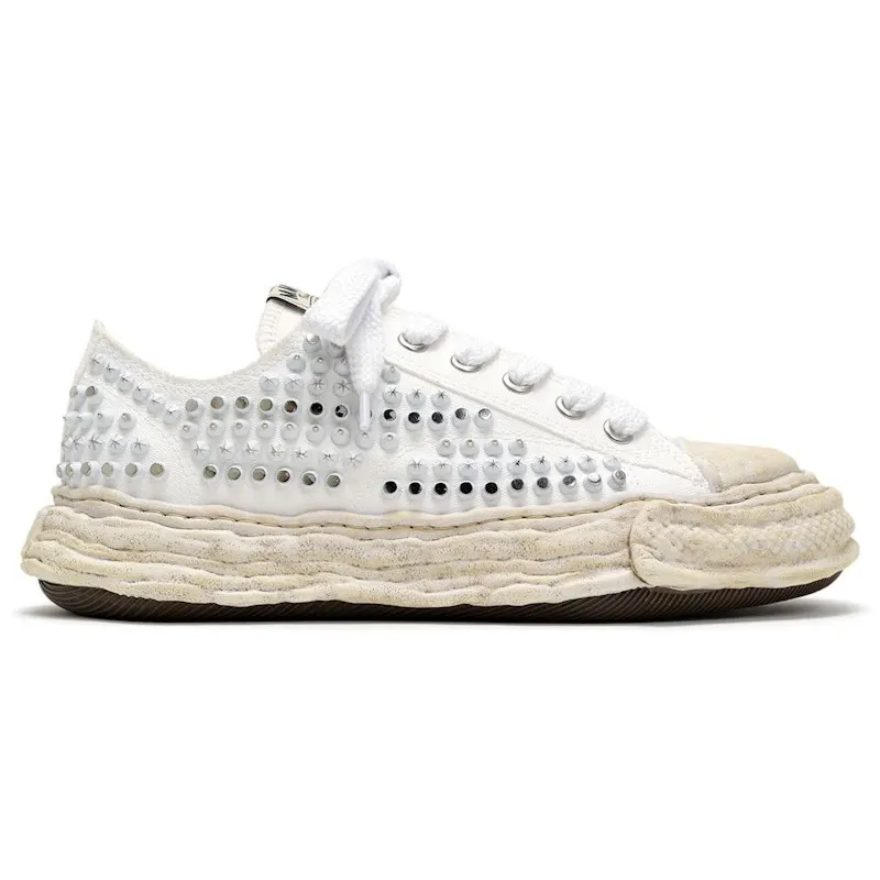 Maison Mihara Yasuhiro Peterson 23 OG Sole Studded Canvas Low White (A15FW721-WHT)