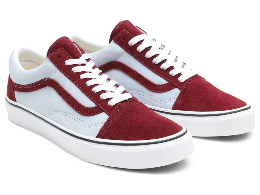 VANS 2-tone Suède Old Skool Schoenen (Rood)
