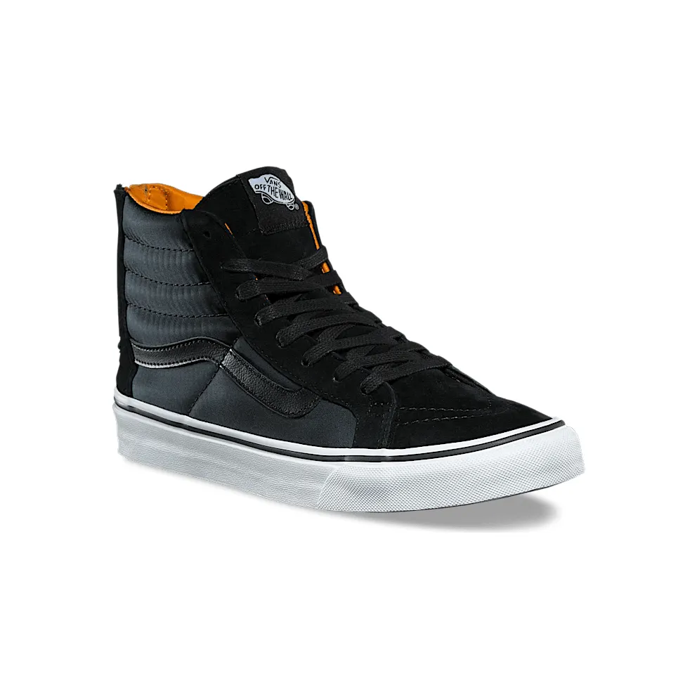 VANS Boom Boom Sk8-hi Slim Zip Shoes (Black)