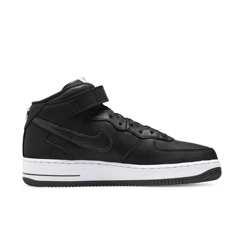 Nike Air Force 1 x Stussy Mid Black – “Grey / Black” (DJ7840-001)