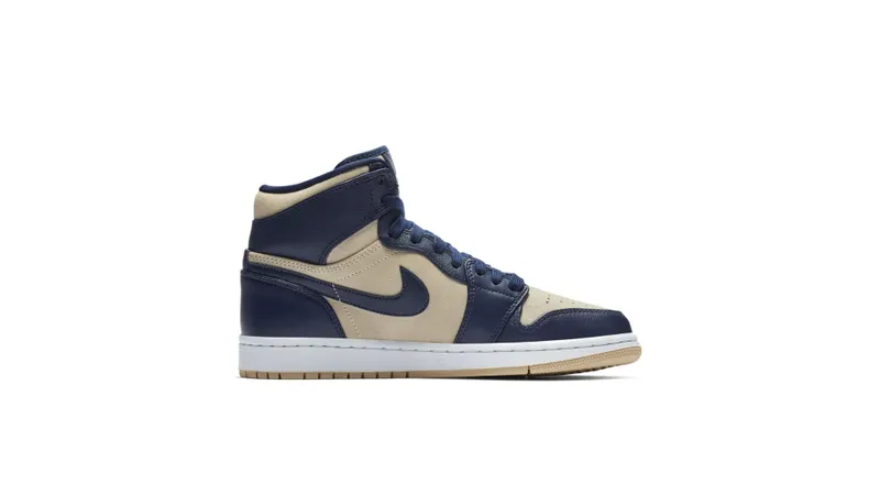 Jordan 1 Retro Premium Midnight Navy Light Cream (W) Midnight Navy/Light Cream-White (AQ9131-401)