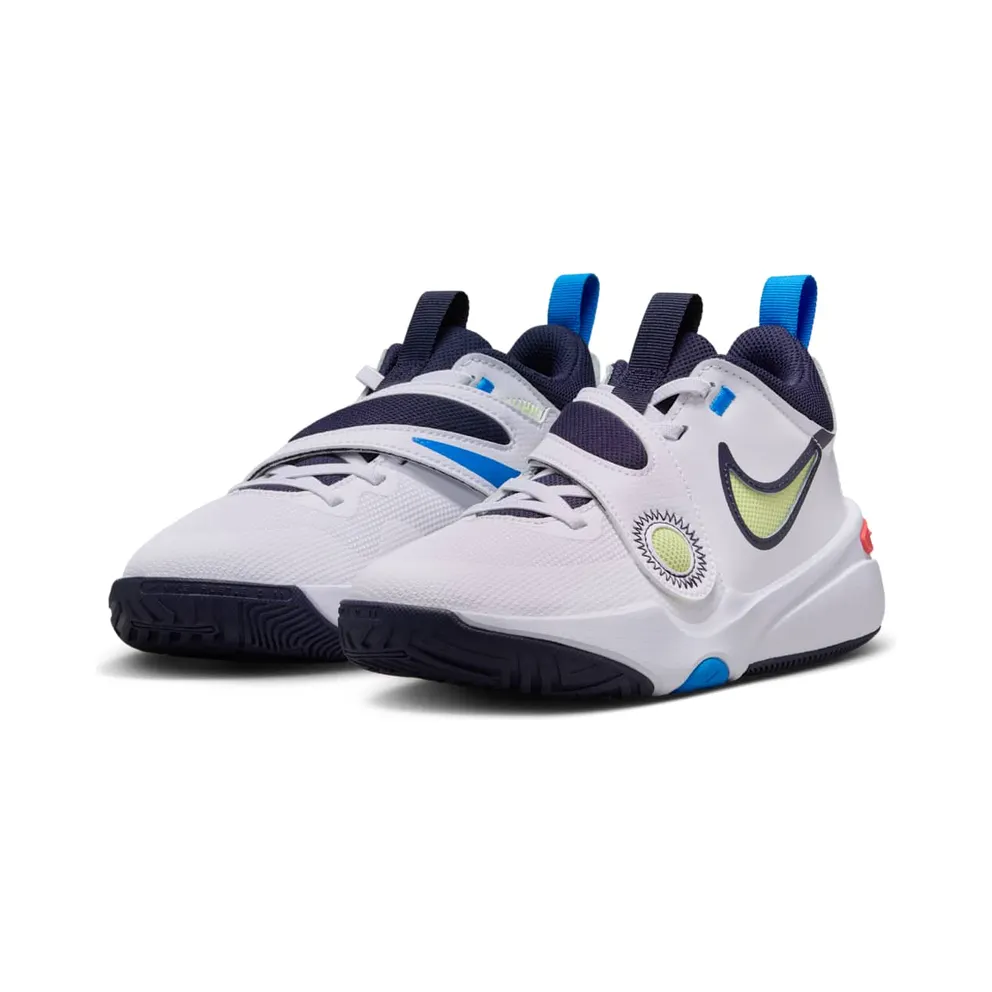 Nike Team Hustle D 11 White Bright Crimson Photo Blue Light Lemon Twist (DV8996-105)