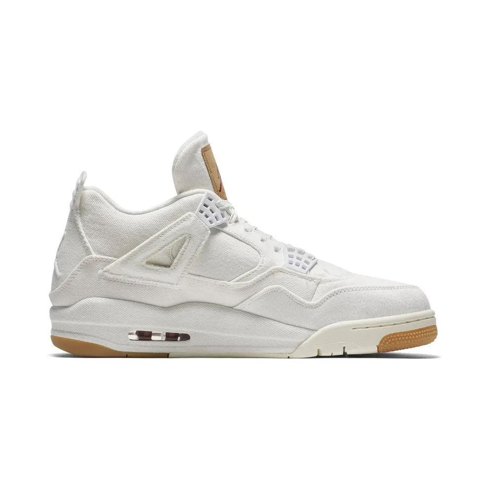 Air Jordan x Levi’s Nike AJ IV 4 Denim Levis White (With Levis Tag) (2018) (AO2571-100)