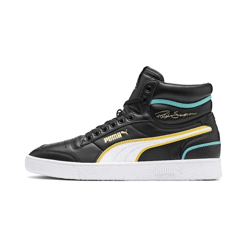 Puma Ralph Sampson Mid OG Black Teal Puma Black/Puma White-Teal (370842-01)