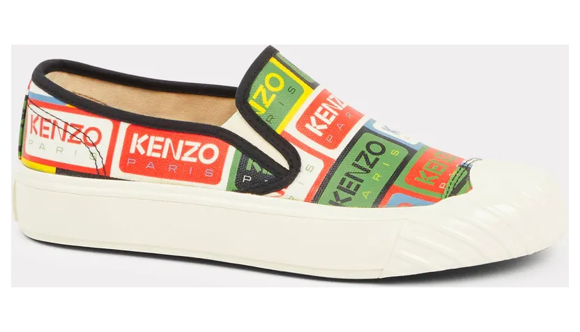 Kenzo Baskets Sans Lacets Kenzoschool Femme Multicolore – Taille 37 (FD52SN005F75)