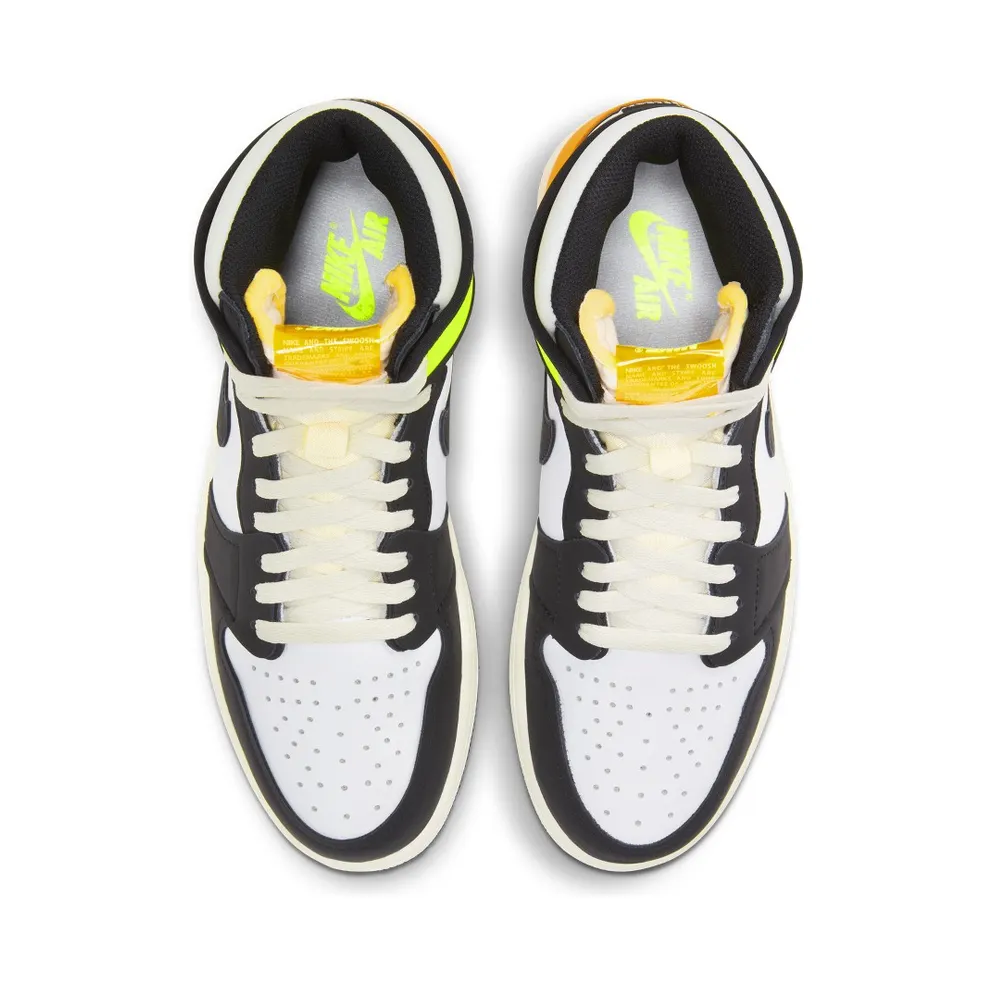 Jordan 1 Retro High White Black Volt University Gold White/Black-Volt-University Gold (555088-118)
