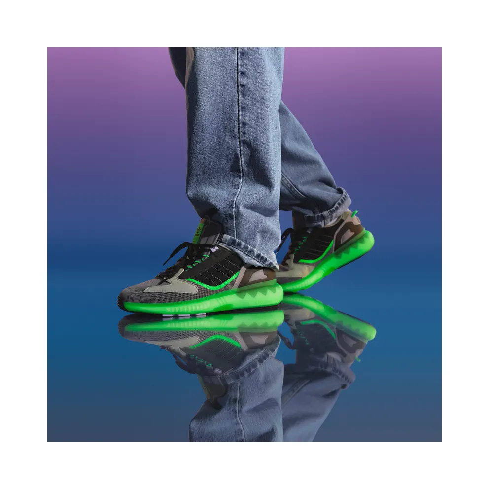 Adidas ZX 5K BOOST Grey Three / Core Black / Screaming Green (GV7701)