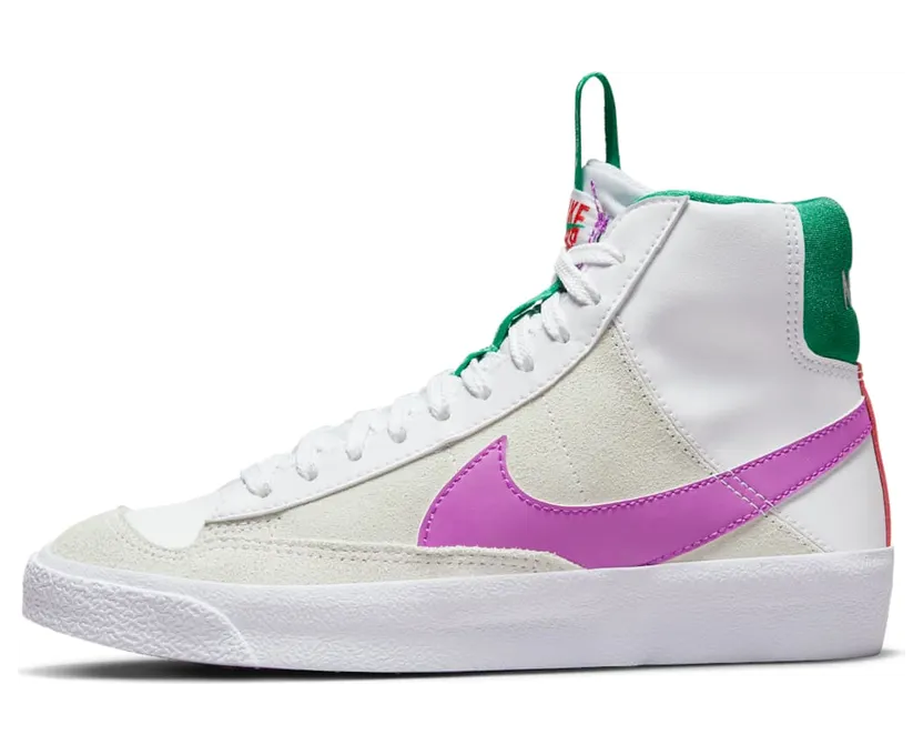 Nike Blazer Mid 77 SE Dance “White / Stadium Green / Picante Red / Fuchsia Dream” (DQ6084-101)