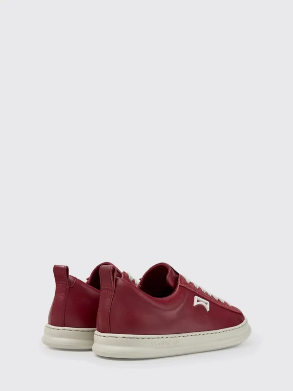 Camper Runner Low-Top in Grained Leather with XL Extralight Sole Burgundy (K101052-011RUNNER0)