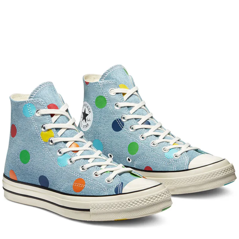 Converse Chuck Taylor All-Star 70s Hi Golf Wang Denim Polka Dots Blue/Egret-Black (170011C)
