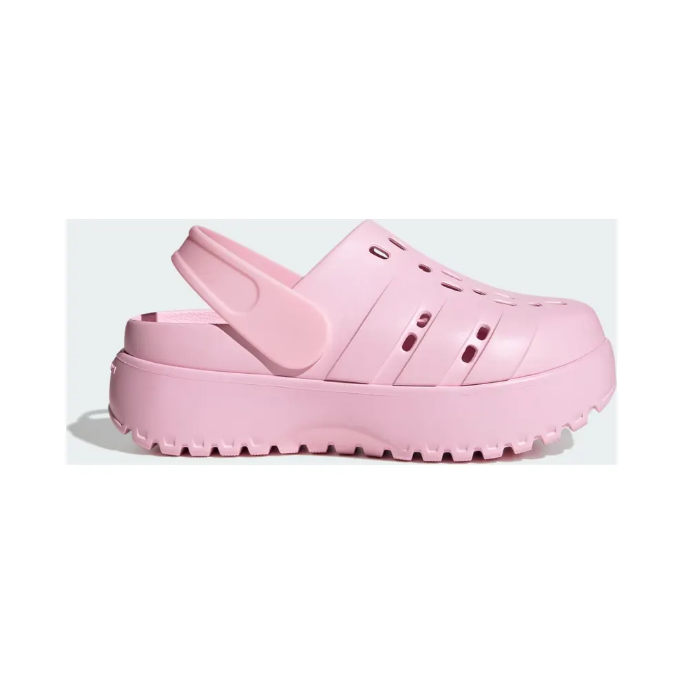 adidas Adilette Platform Clogs “Clear Pink / Clear Pink / Clear Pink” (JR2626)