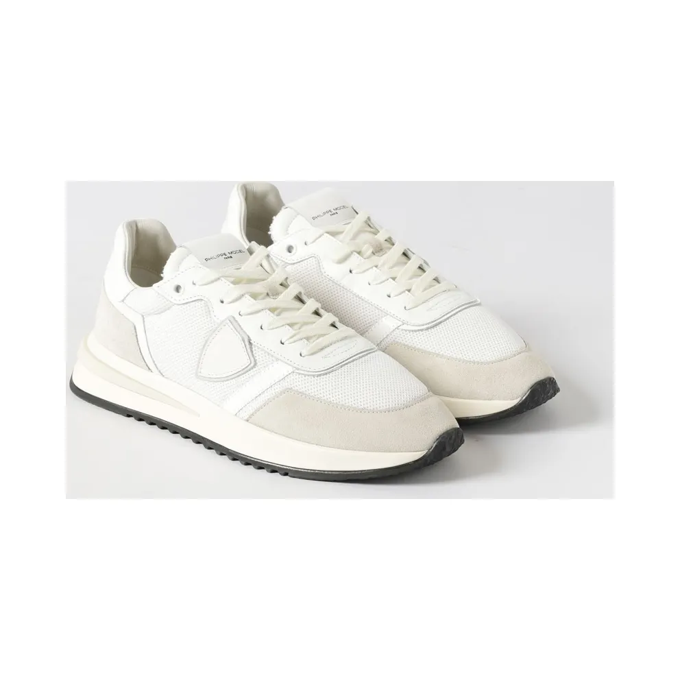 Philippe Model Low-Top in Calf Leather and Mesh with Bicolor Design White (TYLUTC06)