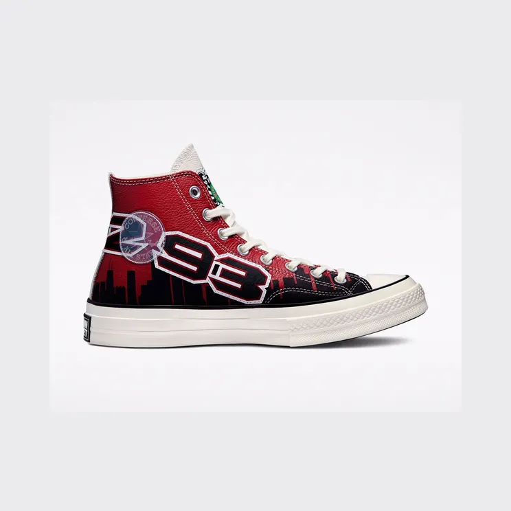 Converse x Chinatown Market Chuck Taylor 1970s Hi Bulls – “Gamet / Black / Egret” (171243C)