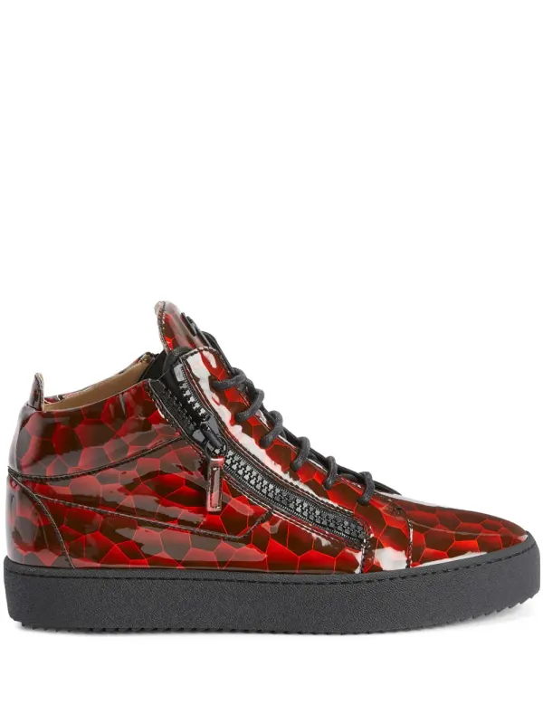 Giuseppe Zanotti Kriss mid-top sneakers – Red (RU30008001)