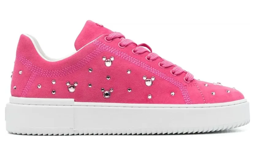 Stuart Weitzman aus Wildleder mit Kristallen “Pink” (SC863SUY)