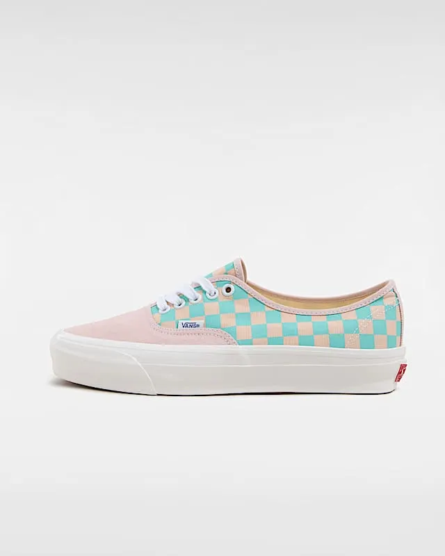 Vans Premium Authentic Sepia Rose Pink Teal Blue Checkerboard (VN000EBNO3N)