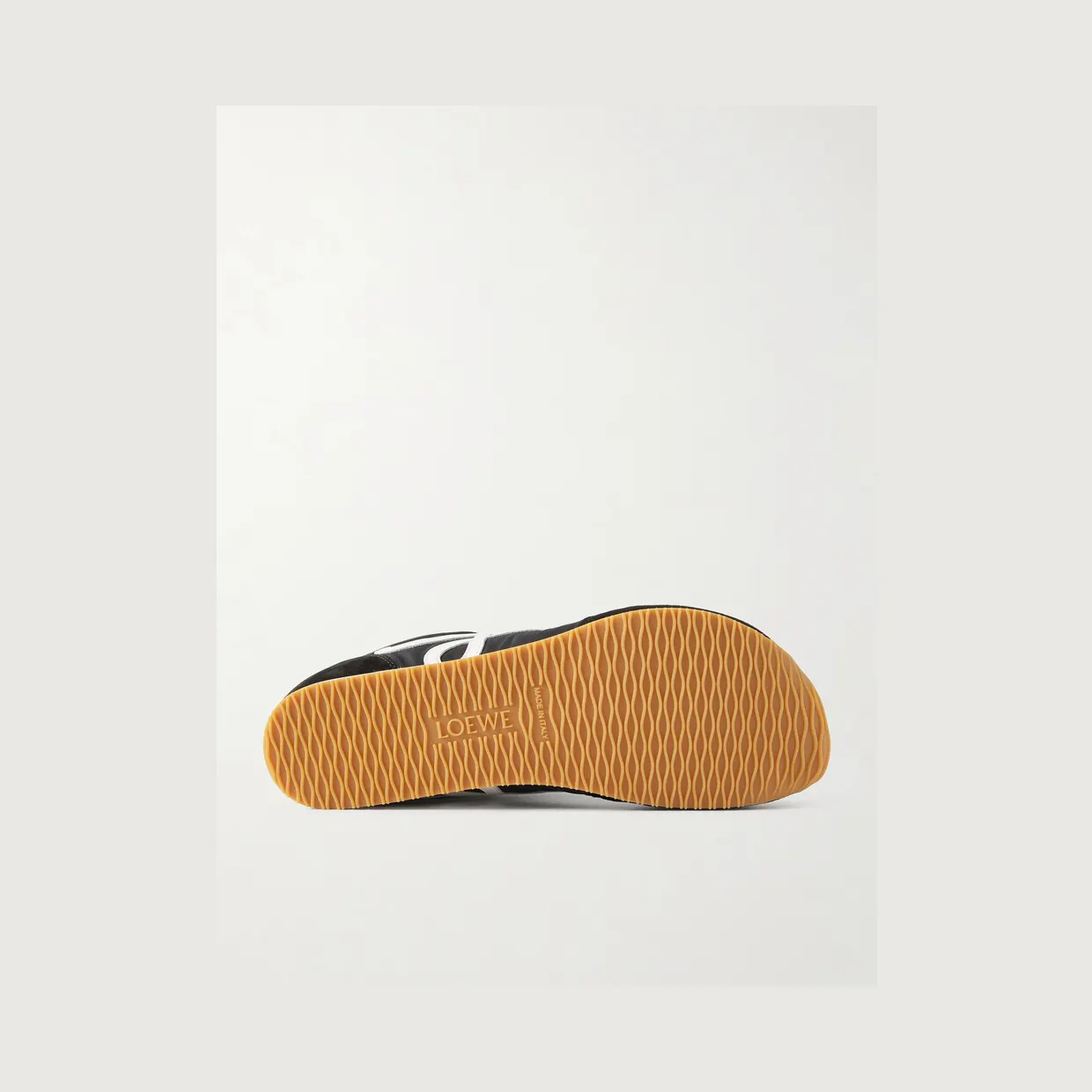 Loewe Ballet Runner 2.0 Logo-Appliquéd Shell, Suede and Leather Sneakers Black (MBR2282X09) (3)