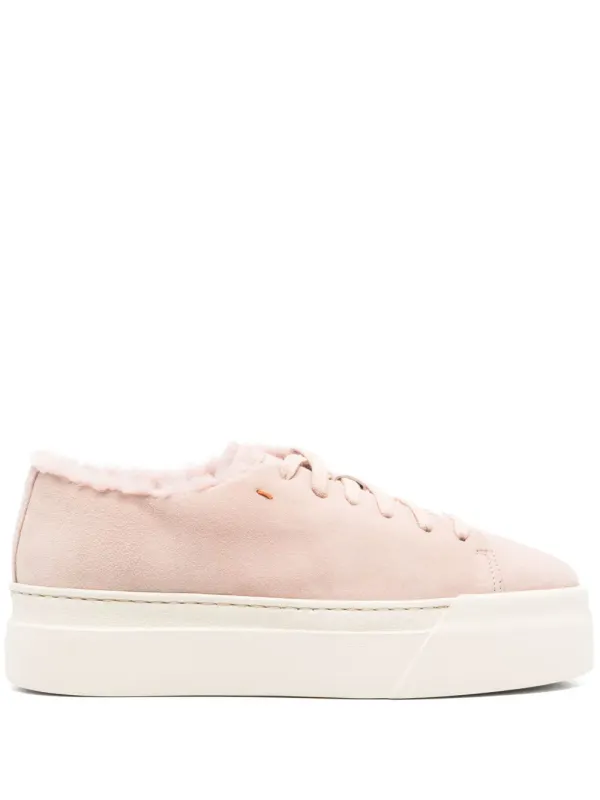 Santoni Sneakers aus Wildleder – Rosa (WBGE612680OSSPSVZ)