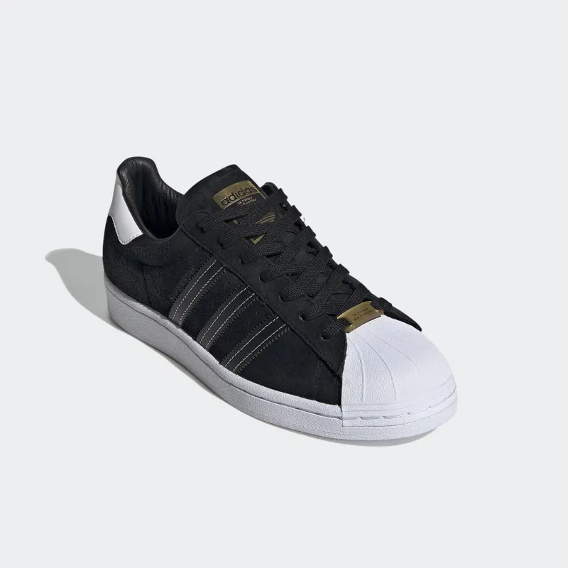 adidas Superstar Black Suede White Core Black/Core Black/Gold Metallic (EH1543)