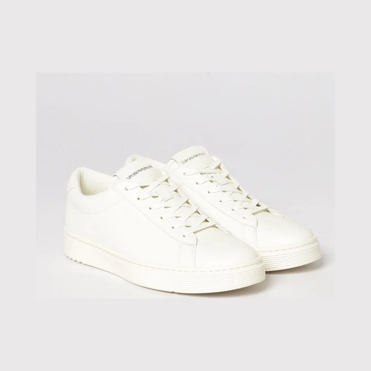 Emporio armani Leather Sneakers White (EM004783AF20004U0003)