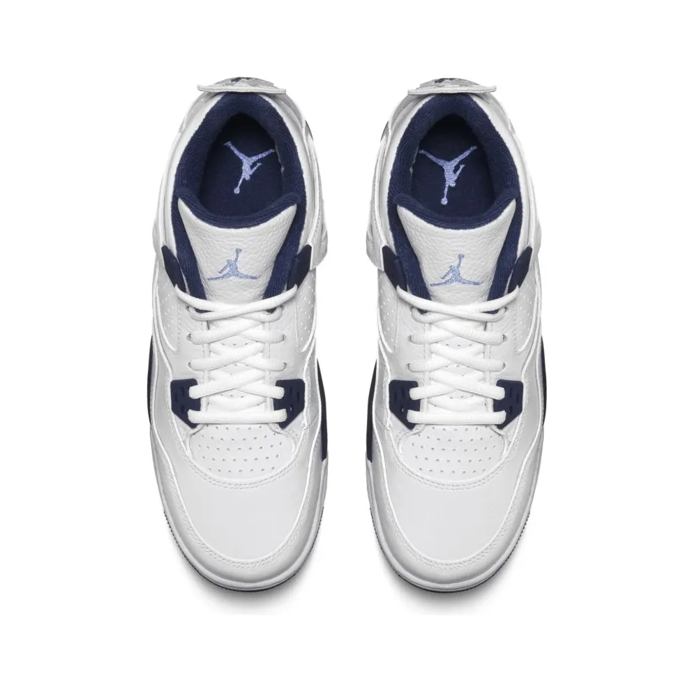 Jordan 4 Retro Columbia 2015 (GS) White/Legend Blue-Midnight Navy (408452-107)