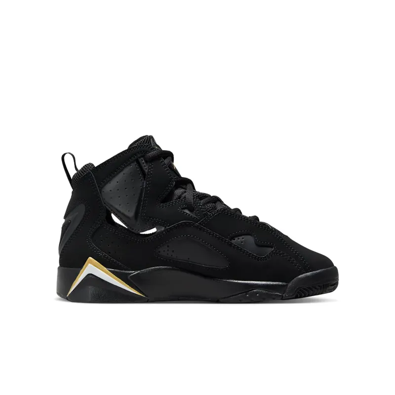 Jordan True Flight Black Metallic Gold White (343795-017)