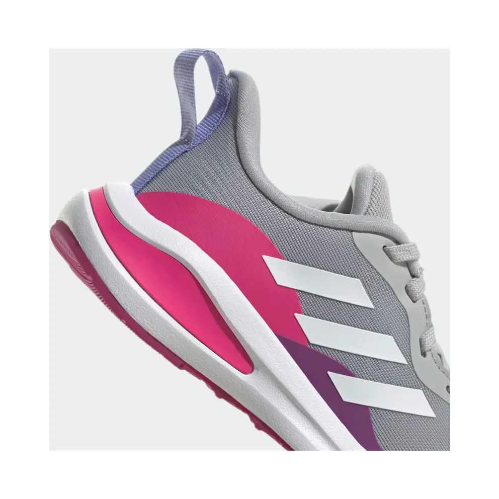 Adidas FortaRun Lace Running Shoes Grey Two / Cloud White / Shock Pink (H04105)
