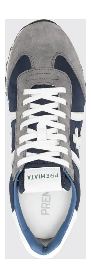 Premiata Lucy Cotton Twill and Nylon Sneakers Blue (LUCY7089) (3)