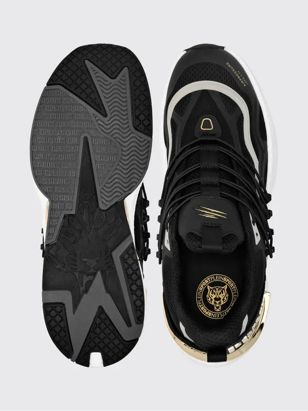 Plein Sport Air Pressure Gen. X.04 Low-Top Sneakers in Mesh with Chunky Sole Black (SAESUSC0736STE003N0293) (2)