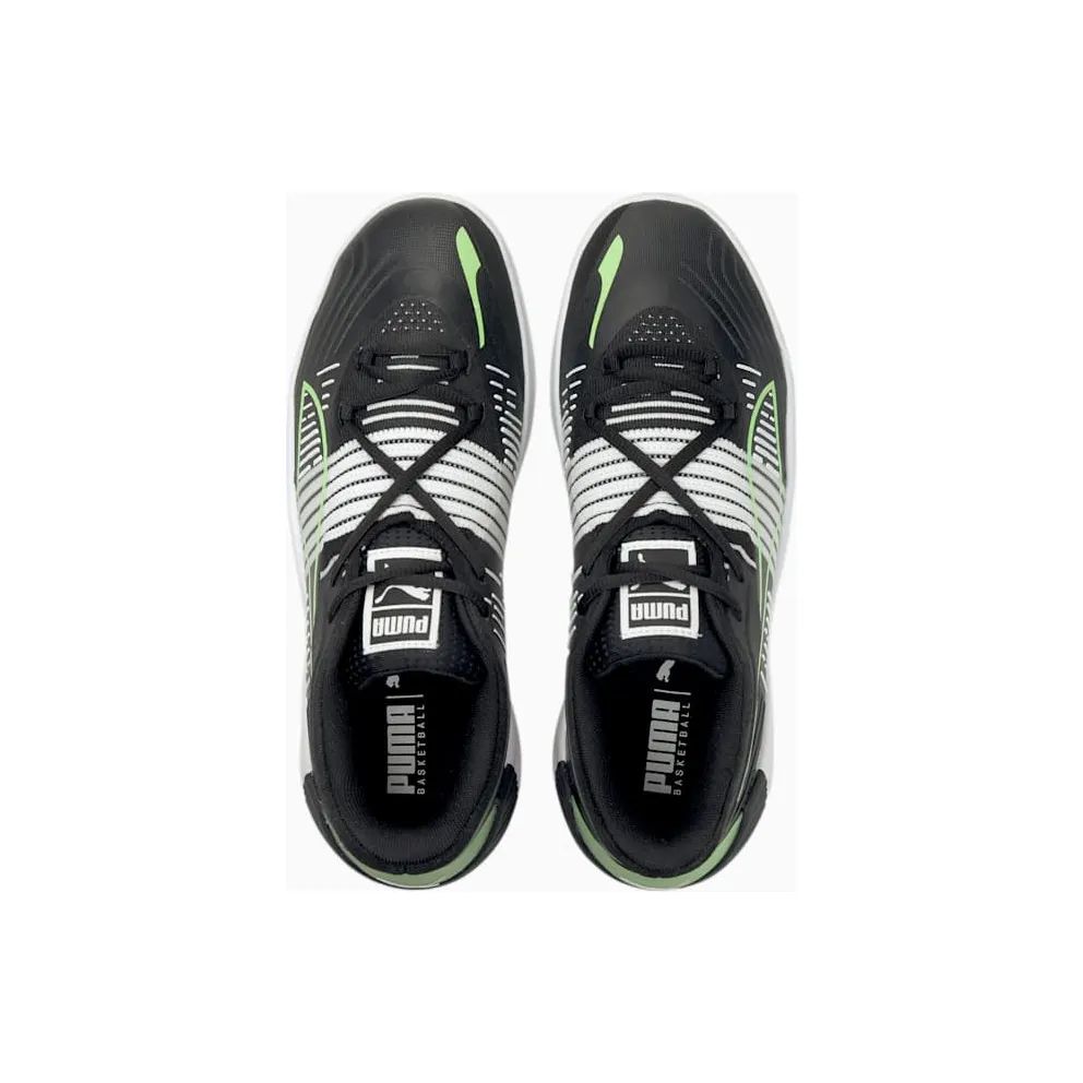 Puma Fusion Nitro Basketball Shoes Black/Green (195587-01)