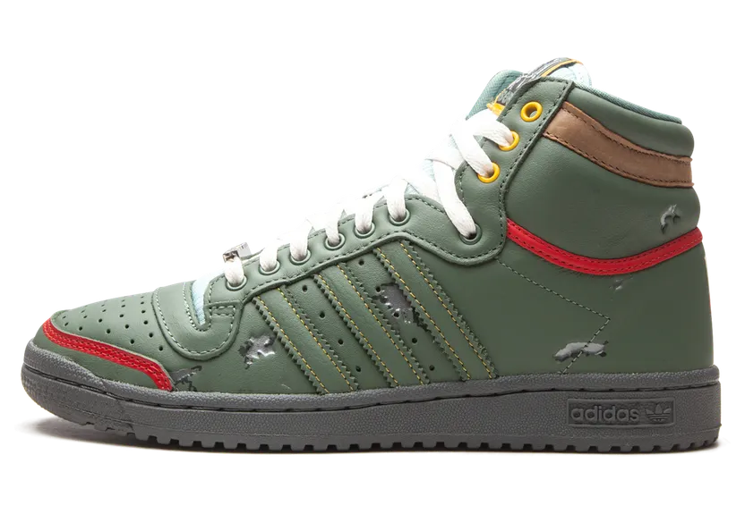 Adidas Star Wars x Top Ten Hi ‘Boba Fett’ Trace Green/Trace Green/Scarlet (FZ3465)