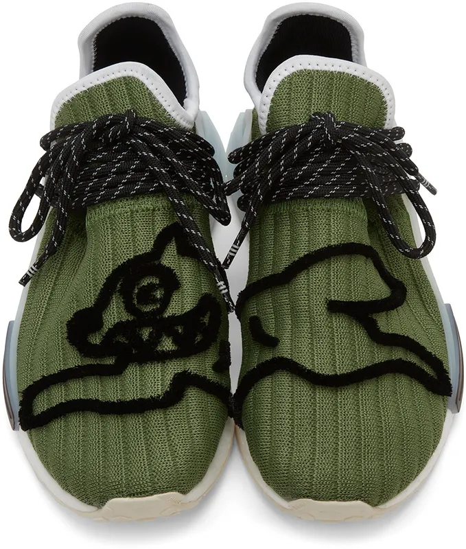 Adidas HU NMD SHOES Customized / Core White / Brown (GZ1664)